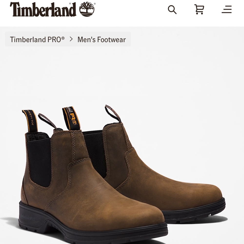 NIB Timberland PRO Nashoba Composite Toe Chelsea Work Boots Men’s 7.5W